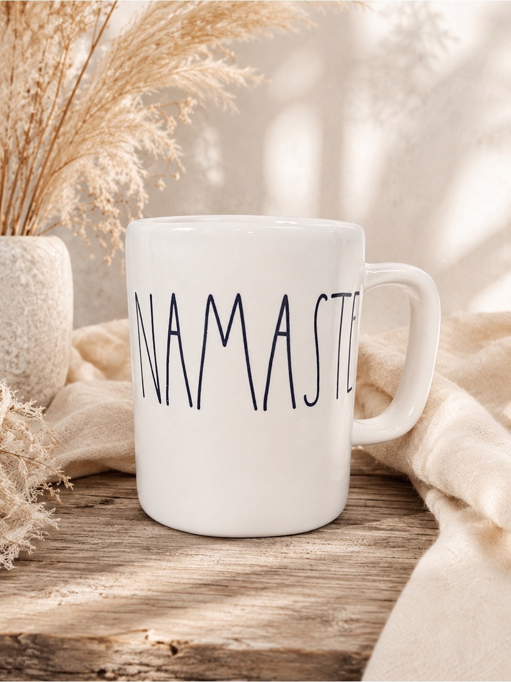 Rae Dunn Namaste‎ Ceramic Coffee Mug Farmhouse Cup